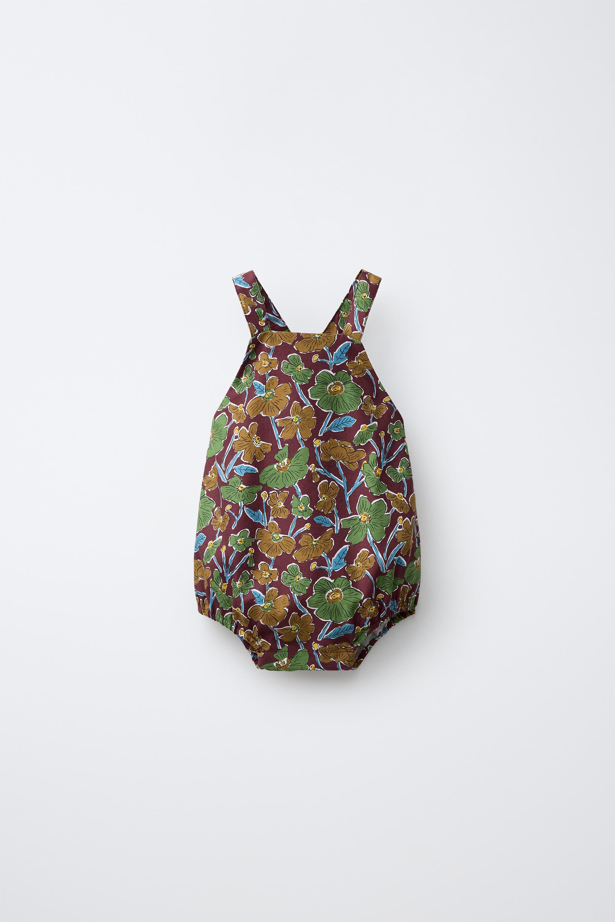 FLORAL PRINT ROMPER MADE WITH LIBERTY FABRIC
